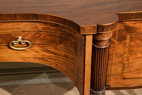GILLOWS GEORGE III MAHOGANY SERPENTINE SIDEBOARD - ADDITIONAL PHOTO 9