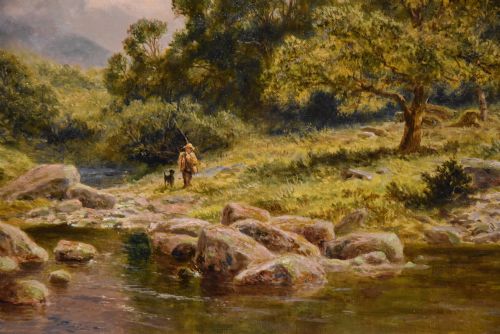 OIL PAINTING BY ROBERT GALLON A FISHERMAN IN NORTH WALES - ADDITIONAL PHOTO 2