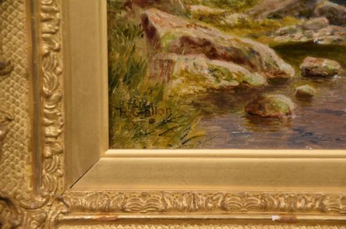 OIL PAINTING BY ROBERT GALLON A FISHERMAN IN NORTH WALES - ADDITIONAL PHOTO 4