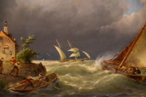 OIL PAINTING BY PIETER CORNELIS DOMMERSEN ON THE ISLE OF AMELAND HOLLAND - ADDITIONAL PHOTO 2