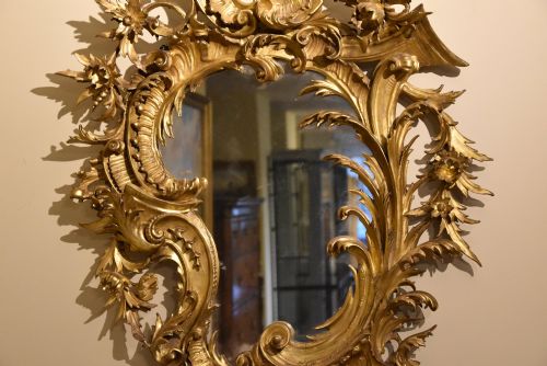 19TH CENTURY CARVED GILT PIER MIRROR - ADDITIONAL PHOTO 1