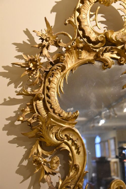 19TH CENTURY CARVED GILT PIER MIRROR - ADDITIONAL PHOTO 4