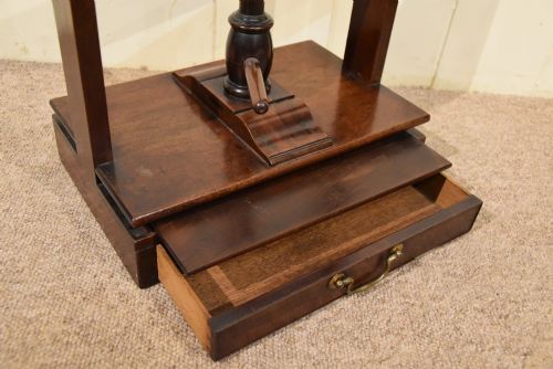 GEORGE III MAHOGANY BOOK PRESS - ADDITIONAL PHOTO 5