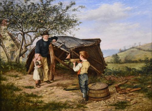OIL PAINTING BY REUBEN HUNT THE VICTORY - ADDITIONAL PHOTO 1