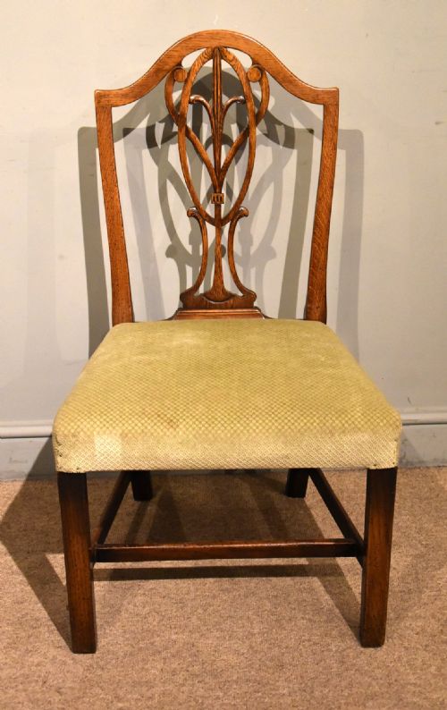 SET OF SIX GEORGIAN HEPPLEWHITE DINING CHAIRS - ADDITIONAL PHOTO 2