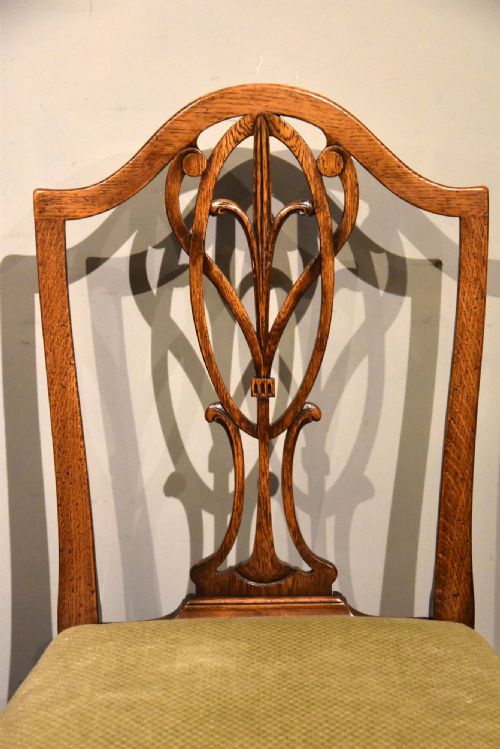 SET OF SIX GEORGIAN HEPPLEWHITE DINING CHAIRS - ADDITIONAL PHOTO 3