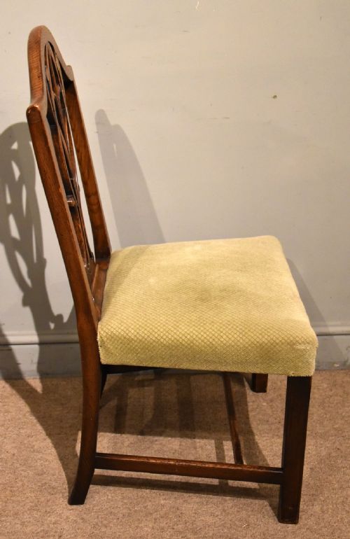 SET OF SIX GEORGIAN HEPPLEWHITE DINING CHAIRS - ADDITIONAL PHOTO 5