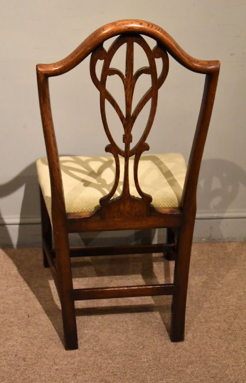 SET OF SIX GEORGIAN HEPPLEWHITE DINING CHAIRS - ADDITIONAL PHOTO 6