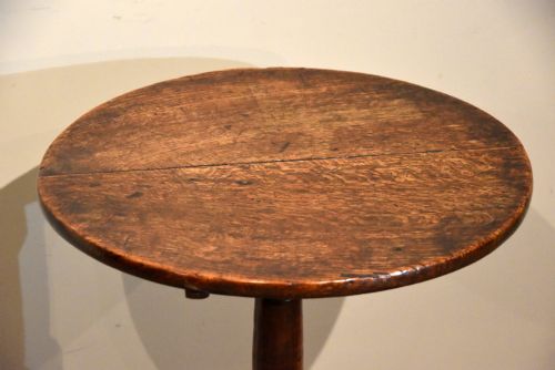 18TH CENTURY OAK TILTING WINE TABLE - ADDITIONAL PHOTO 3