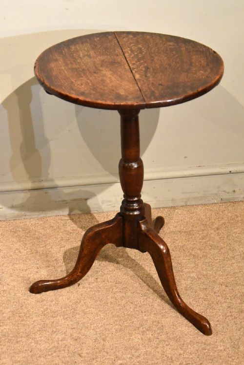 18TH CENTURY OAK TILTING WINE TABLE - ADDITIONAL PHOTO 4