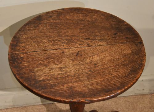 18TH CENTURY OAK TILTING WINE TABLE - ADDITIONAL PHOTO 5