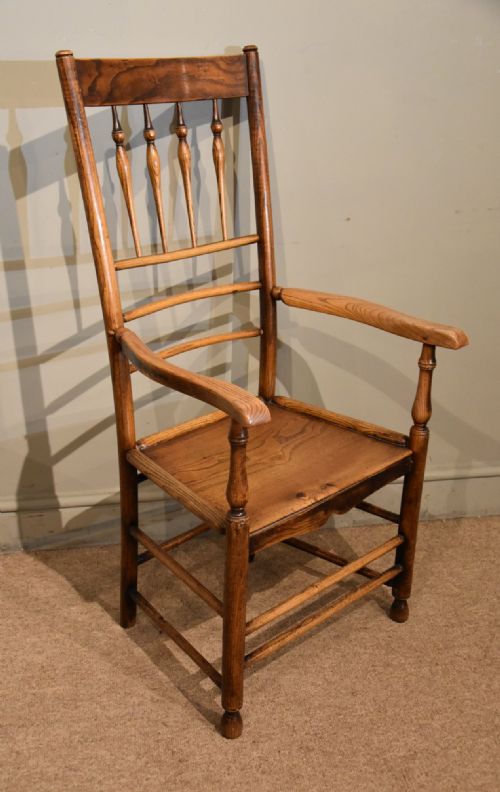 19TH CENTURY SPINDLEBACK ARMCHAIR - ADDITIONAL PHOTO 3