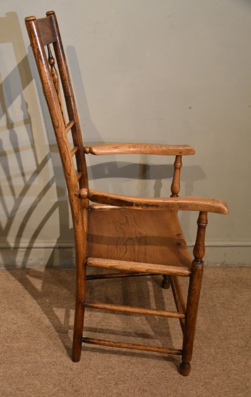 19TH CENTURY SPINDLEBACK ARMCHAIR - ADDITIONAL PHOTO 4