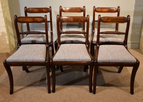 TEN REGENCY ROPE BACK DINING CHAIRS - ADDITIONAL PHOTO 1