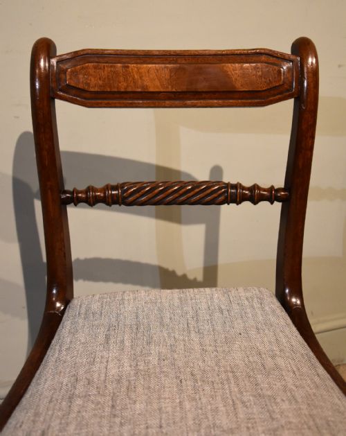TEN REGENCY ROPE BACK DINING CHAIRS - ADDITIONAL PHOTO 4
