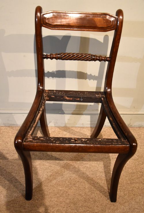 TEN REGENCY ROPE BACK DINING CHAIRS - ADDITIONAL PHOTO 7