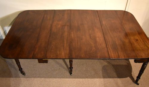 REGENCY PERIOD MAHOGANY CONCERTINA DINING TABLE - ADDITIONAL PHOTO 3