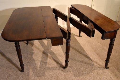 REGENCY PERIOD MAHOGANY CONCERTINA DINING TABLE - ADDITIONAL PHOTO 7