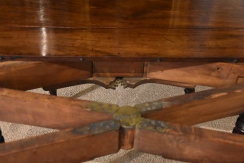 REGENCY PERIOD MAHOGANY CONCERTINA DINING TABLE - ADDITIONAL PHOTO 8