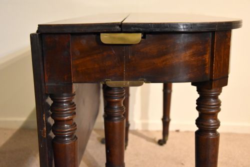 REGENCY PERIOD MAHOGANY CONCERTINA DINING TABLE - ADDITIONAL PHOTO 12