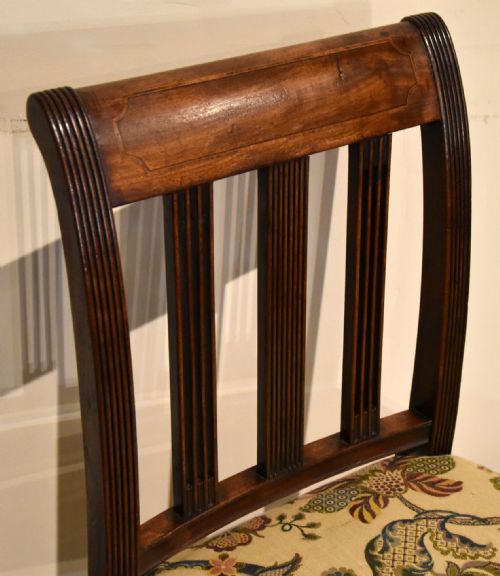 SET OF FOUR REGENCY MAHOGANY DINING CHAIRS - ADDITIONAL PHOTO 5