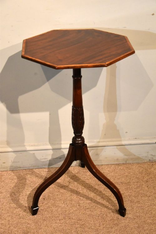 regency mahogany lamp wine tripod table - CATEGORY: ANTIQUE TABLES - DATED REGENCY