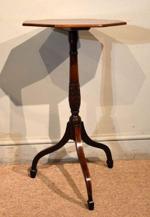 REGENCY MAHOGANY LAMP WINE TRIPOD TABLE - ADDITIONAL PHOTO 1