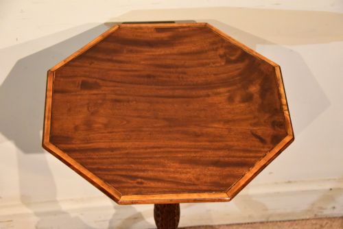REGENCY MAHOGANY LAMP WINE TRIPOD TABLE - ADDITIONAL PHOTO 3