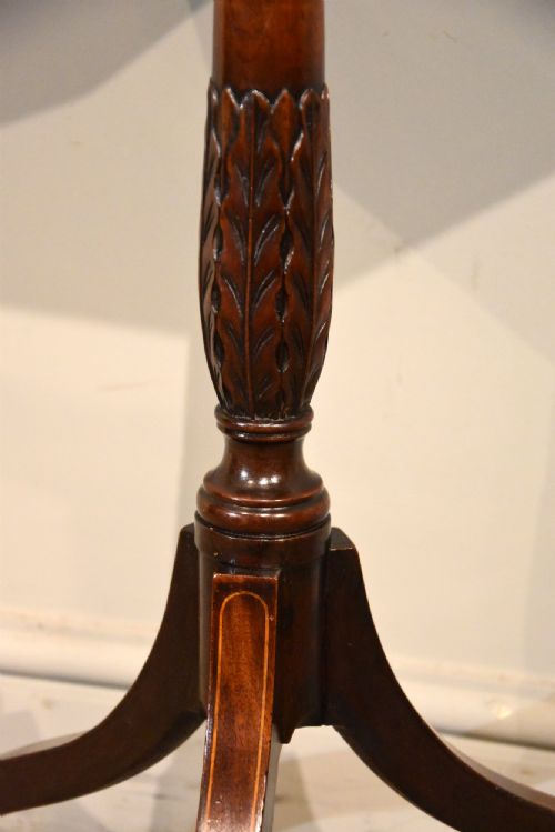 REGENCY MAHOGANY LAMP WINE TRIPOD TABLE - ADDITIONAL PHOTO 4