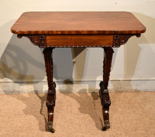 small regency gillows mahogany writing table - CATEGORY: ANTIQUE TABLES - DATED REGENCY