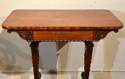 SMALL REGENCY GILLOWS MAHOGANY WRITING TABLE - ADDITIONAL PHOTO 1