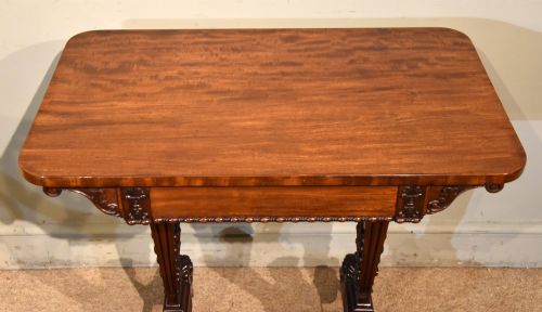 SMALL REGENCY GILLOWS MAHOGANY WRITING TABLE - ADDITIONAL PHOTO 2