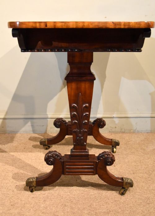 SMALL REGENCY GILLOWS MAHOGANY WRITING TABLE - ADDITIONAL PHOTO 4