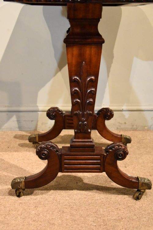 SMALL REGENCY GILLOWS MAHOGANY WRITING TABLE - ADDITIONAL PHOTO 6