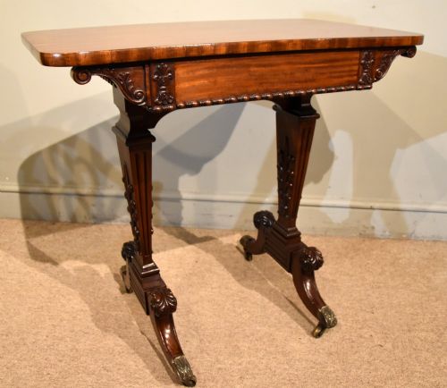 SMALL REGENCY GILLOWS MAHOGANY WRITING TABLE - ADDITIONAL PHOTO 7
