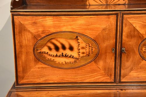 GEORGE III SATINWOOD MAHOGANY BONHEUR DU JOUR - ADDITIONAL PHOTO 7