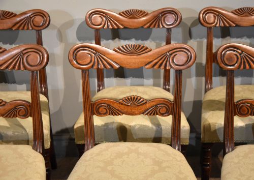 SET OF SIX REGENCY PERIOD MAHOGANY DINING CHAIRS - ADDITIONAL PHOTO 2