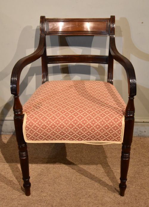 regency period mahogany armchair - CATEGORY: ANTIQUE CHAIRS - DATED REGENCY