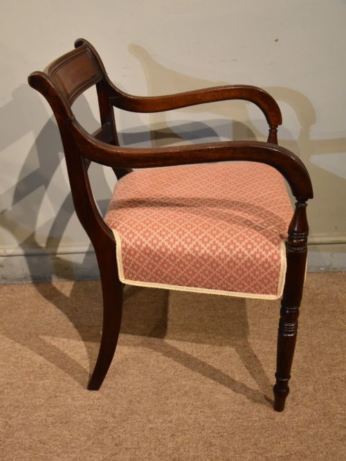 REGENCY PERIOD MAHOGANY ARMCHAIR - ADDITIONAL PHOTO 2
