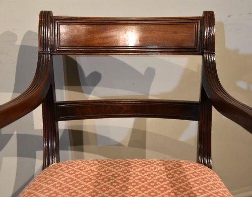 REGENCY PERIOD MAHOGANY ARMCHAIR - ADDITIONAL PHOTO 3