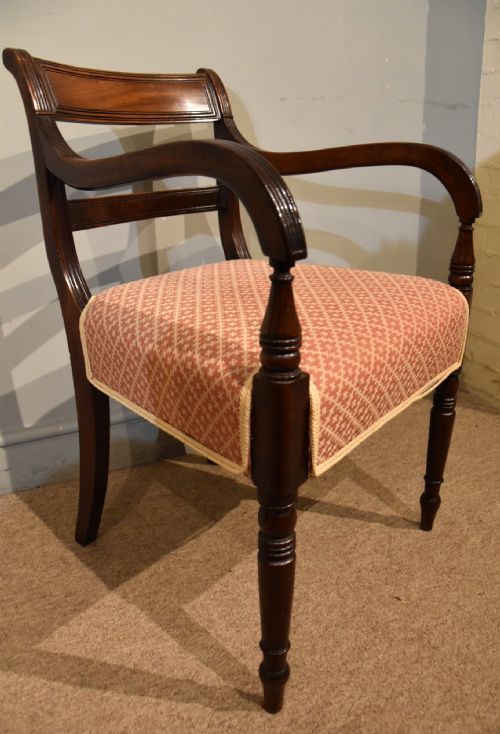 REGENCY PERIOD MAHOGANY ARMCHAIR - ADDITIONAL PHOTO 4