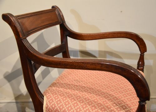 REGENCY PERIOD MAHOGANY ARMCHAIR - ADDITIONAL PHOTO 5