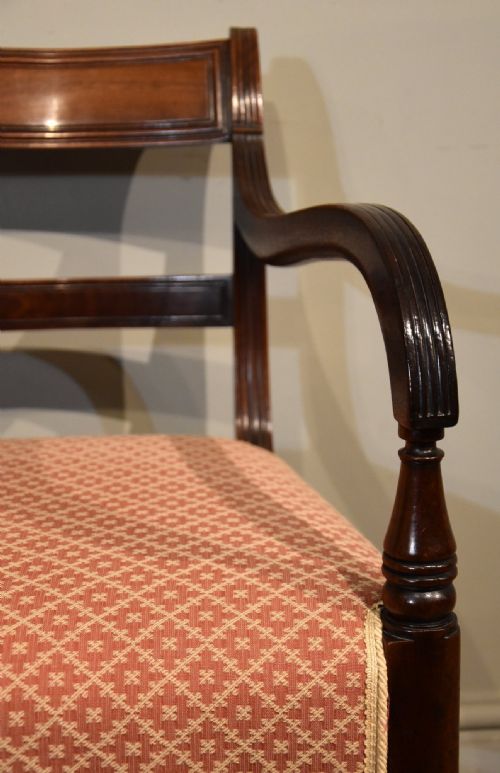 REGENCY PERIOD MAHOGANY ARMCHAIR - ADDITIONAL PHOTO 6