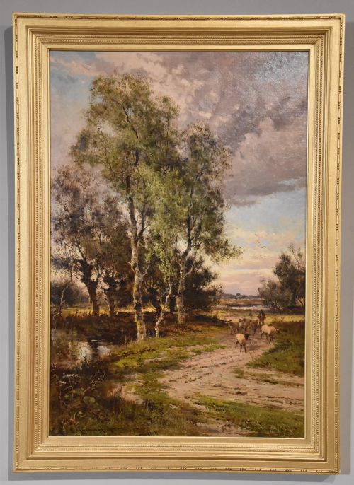OIL PAINTING BY JOHN HORACE HOOPER PARTING DAY AND NEAR CHESTER - ADDITIONAL PHOTO 2