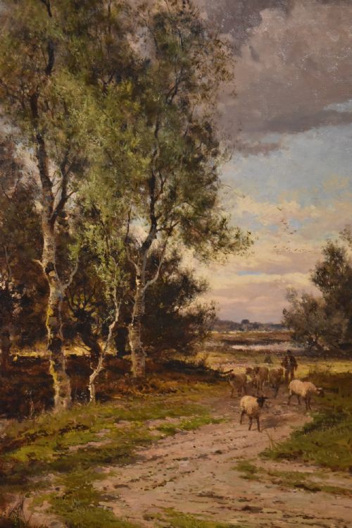 OIL PAINTING BY JOHN HORACE HOOPER PARTING DAY AND NEAR CHESTER - ADDITIONAL PHOTO 3