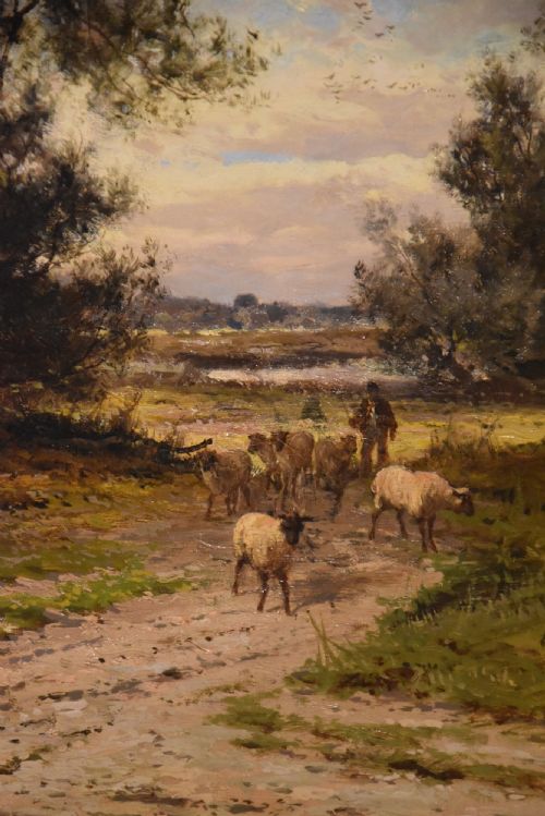 OIL PAINTING BY JOHN HORACE HOOPER PARTING DAY AND NEAR CHESTER - ADDITIONAL PHOTO 4