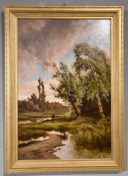OIL PAINTING BY JOHN HORACE HOOPER PARTING DAY AND NEAR CHESTER - ADDITIONAL PHOTO 6