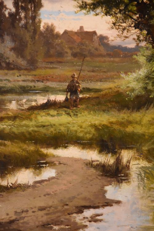 OIL PAINTING BY JOHN HORACE HOOPER PARTING DAY AND NEAR CHESTER - ADDITIONAL PHOTO 7
