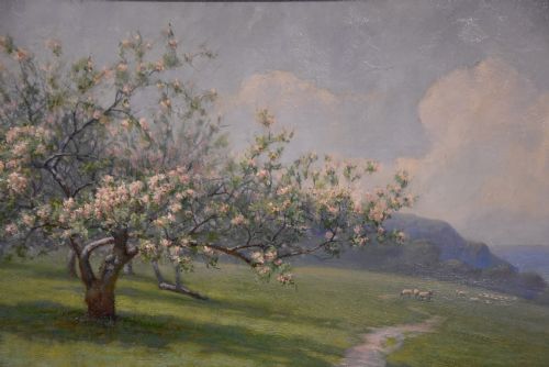 OIL PAINTING BY LORENZO HEADLEY SPRINGTIME - ADDITIONAL PHOTO 2