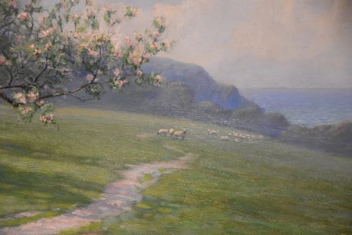 OIL PAINTING BY LORENZO HEADLEY SPRINGTIME - ADDITIONAL PHOTO 3